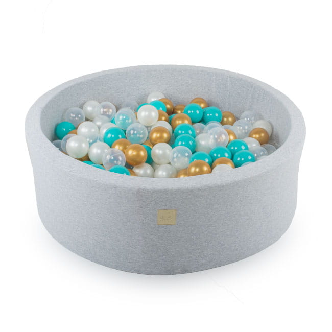 MeowBaby Ronde Katoenen ballenbak met ballen "Dreams"