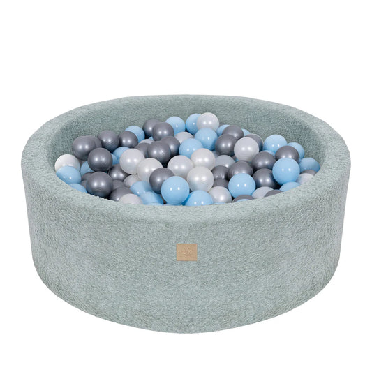 MeowBaby Ronde Bouclé ballenbak Fresh Mint