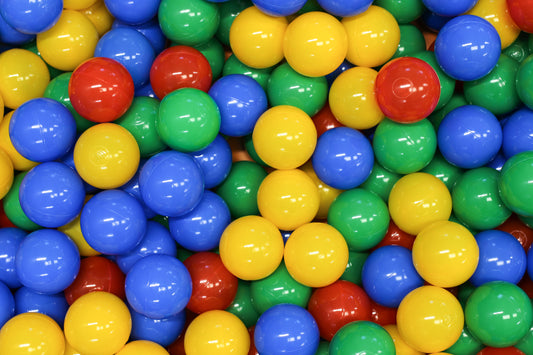 Ballenbakballen 7 cm Geel