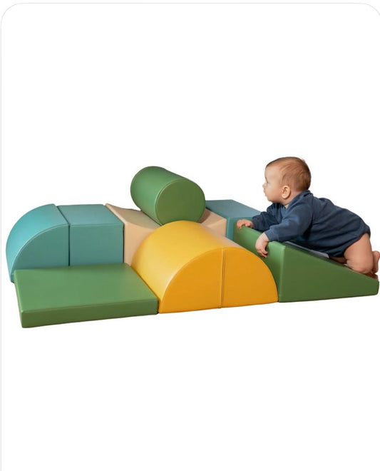 IGLU 8-Delige Foamblokken Set – Softplay Speelset in 2 Kleuren