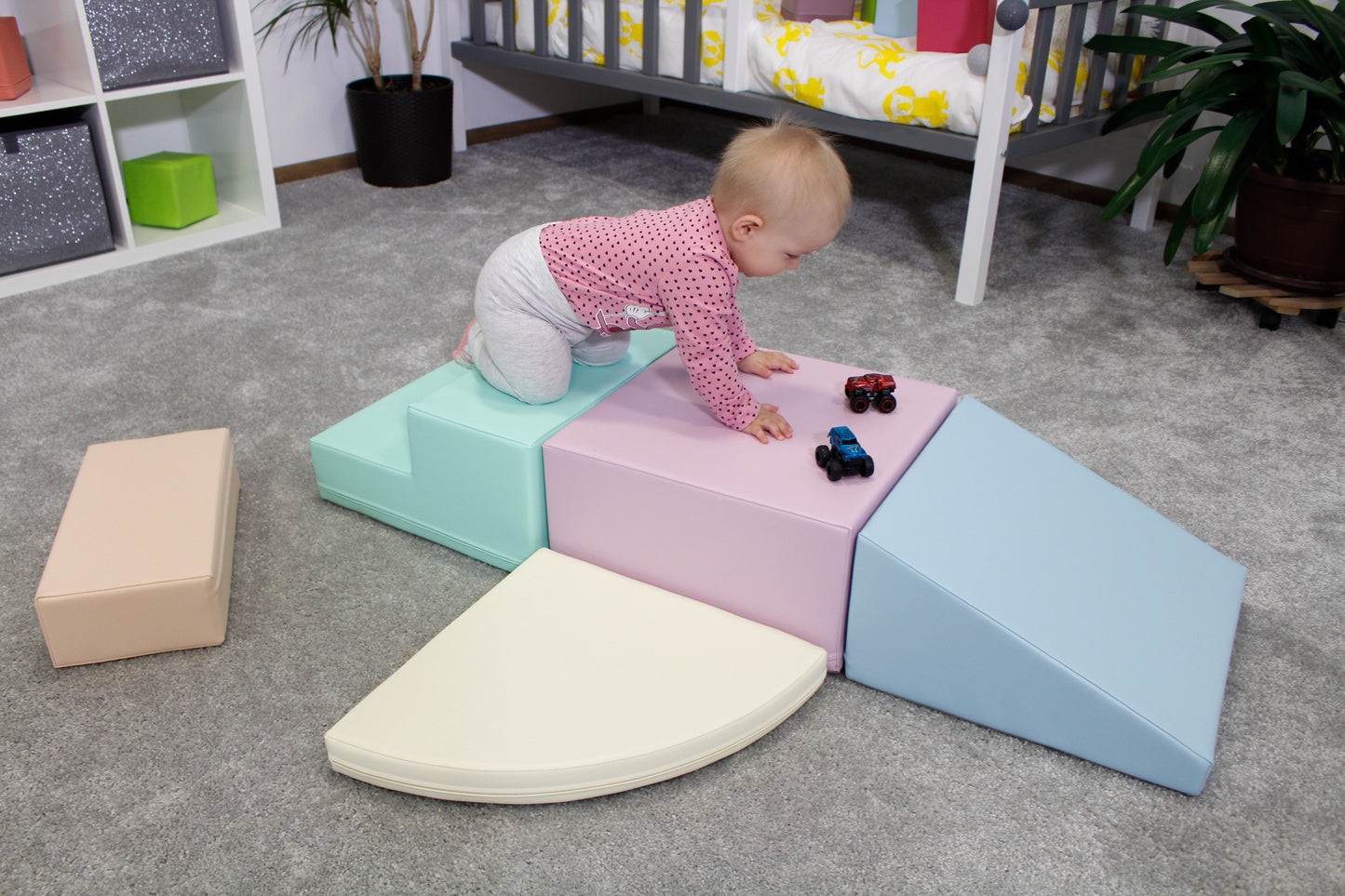 IGLU Corner Climber Soft Play – Licht Pastel