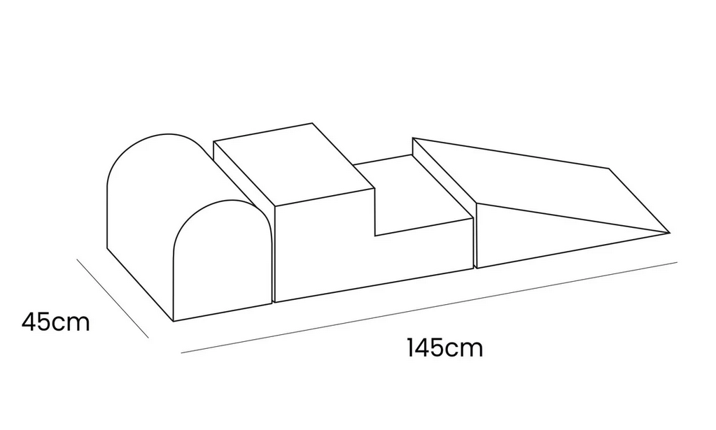 Soft Play Speelset 3-delige foam blokken klimset