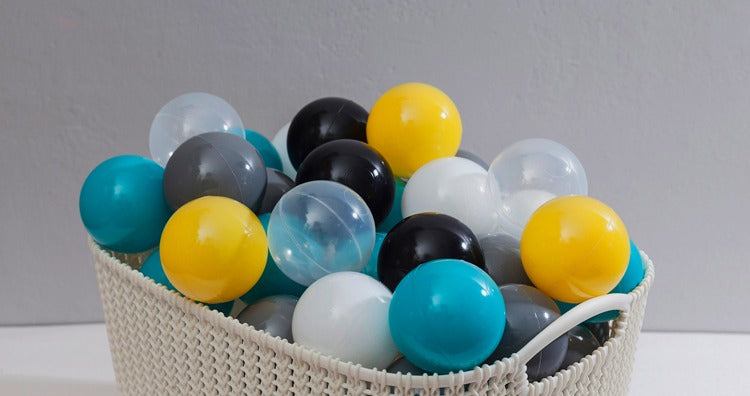 Ballenbakballen 7 cm Geel