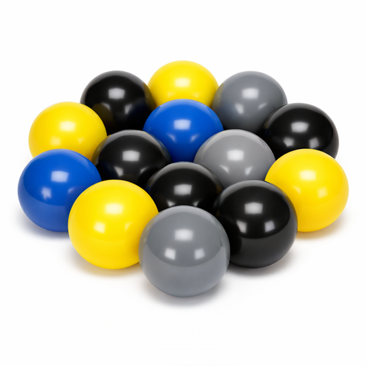 Ballenbakballen 8 cm 150 stuks - EIGEN KLEURENMIX