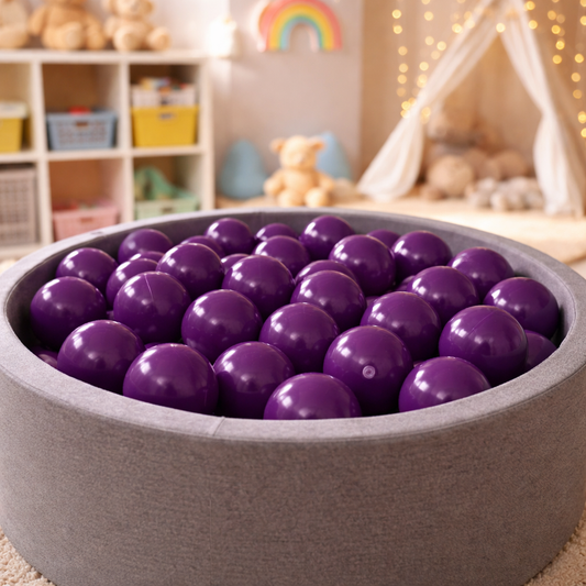 Ballenbakballen 8 cm Paars