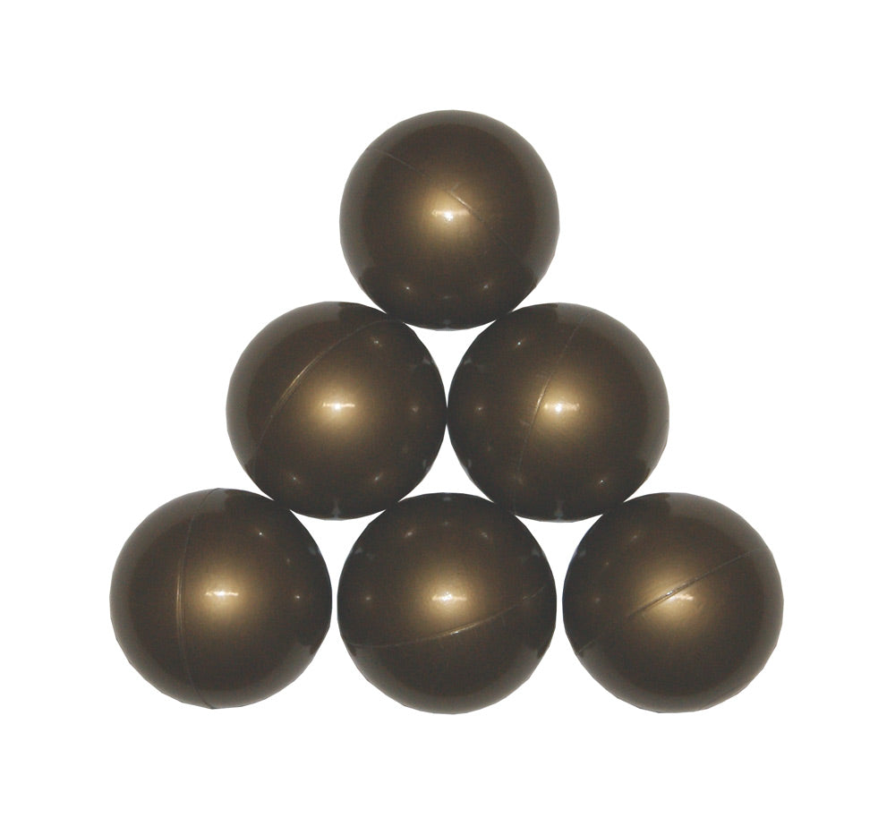 Ballenbakballen 7 cm – metallic donkergoud