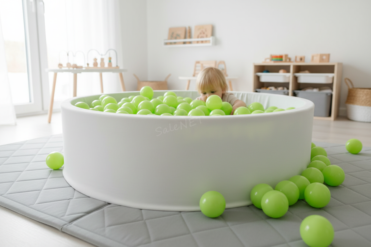 Lichtgroen groene appel ballen speelkamer
