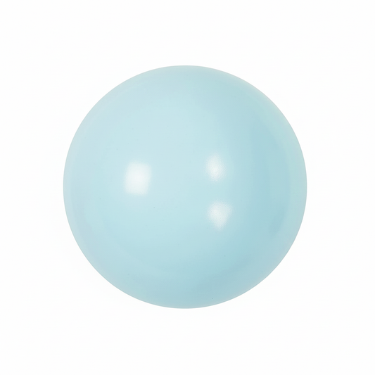 Pastelblauwe bal zonder opdruk