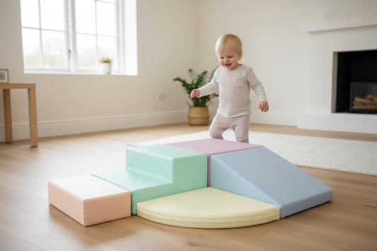 Pastelset kleiner in verhouding met kind