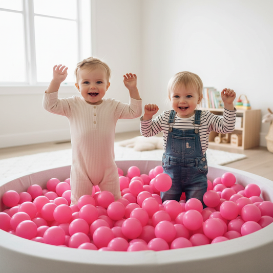 Roze ballenbak twee meisjes