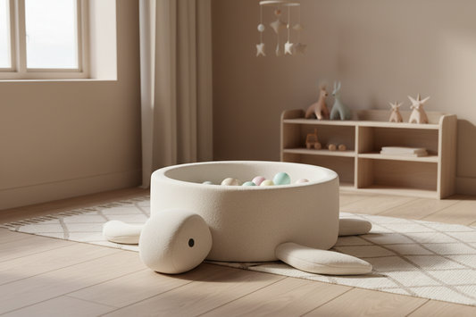 Schildpad ballenbak – Scandinavische kinderkamer
