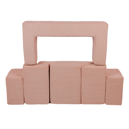 Multifunctionele 6-Delige Foamblokken Playsofa in 4 Kleuren