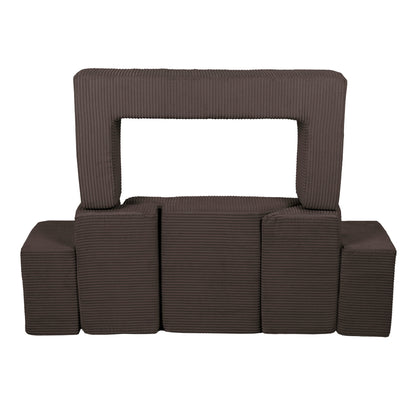 Multifunctionele 6-Delige Foamblokken Playsofa in 4 Kleuren