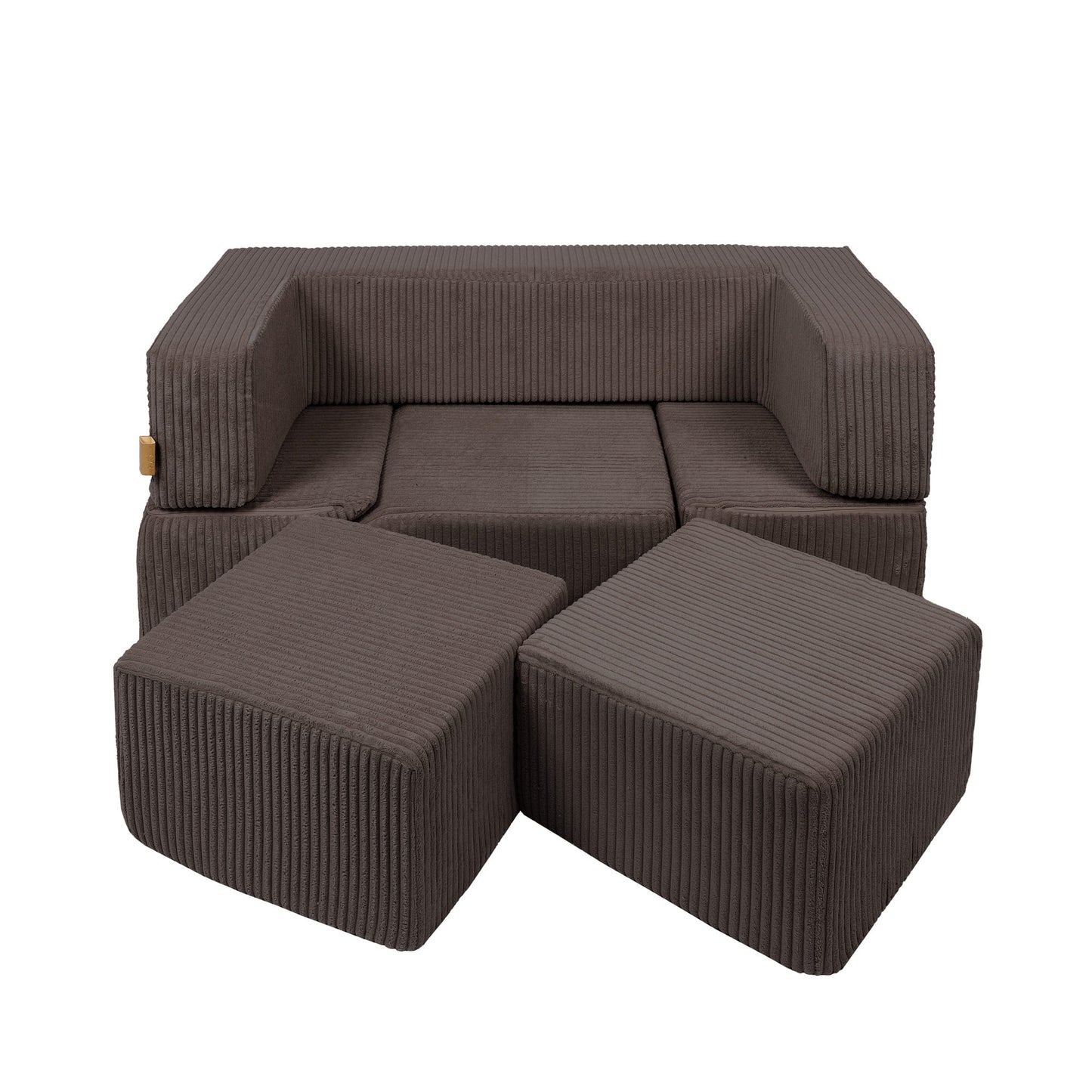 Multifunctionele 6-Delige Foamblokken Playsofa in 4 Kleuren