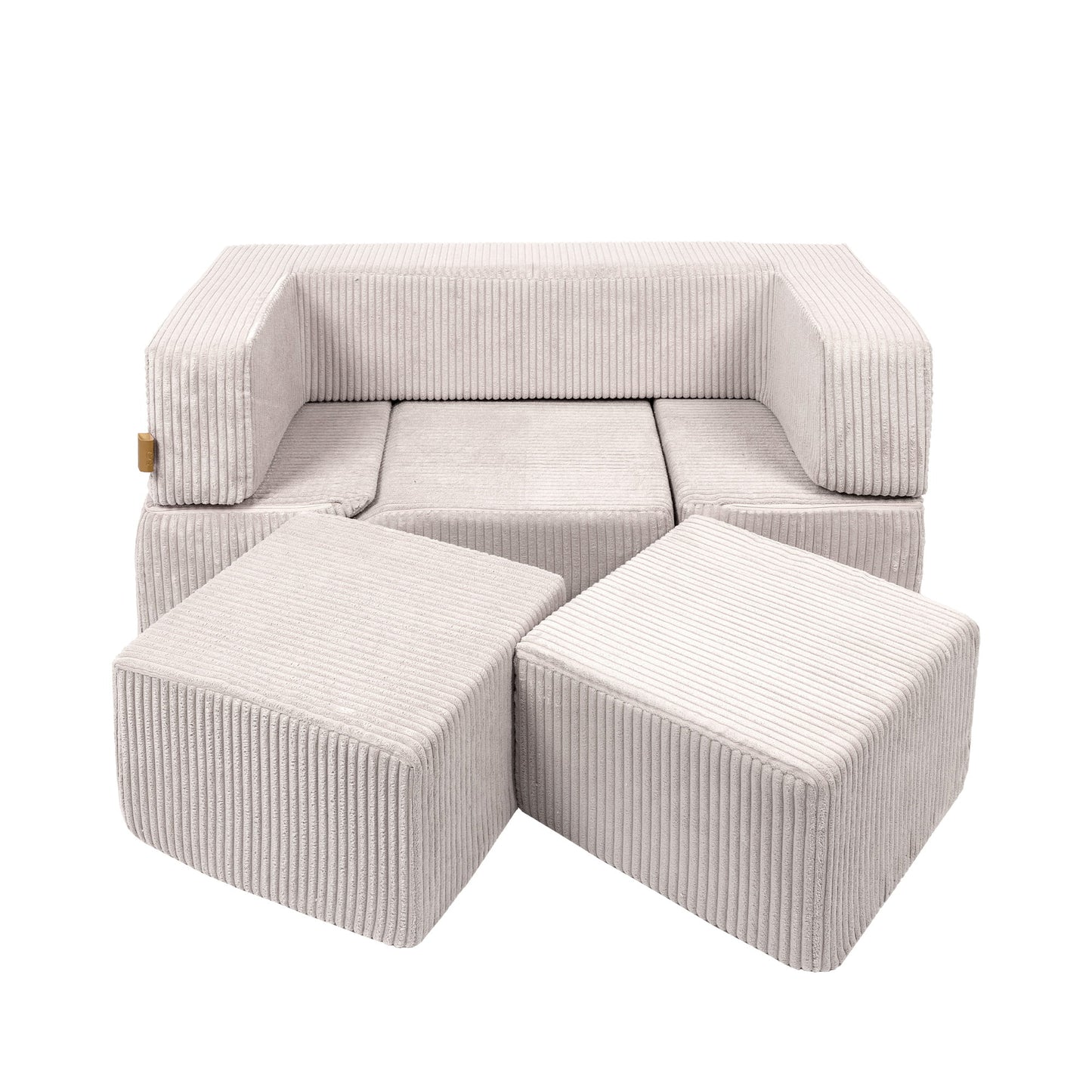 Multifunctionele 6-Delige Foamblokken Playsofa in 4 Kleuren
