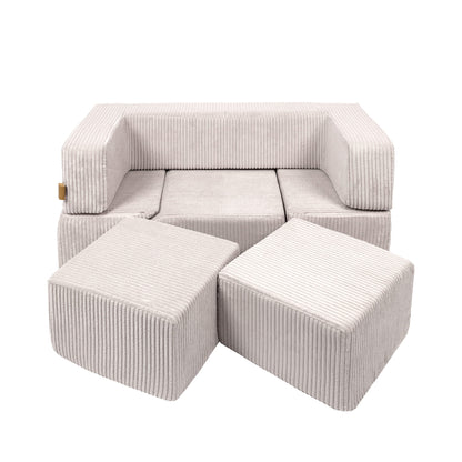 Multifunctionele 6-Delige Foamblokken Playsofa in 4 Kleuren