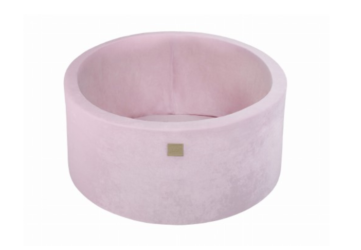MeowBaby Ronde fluwelen ballenbak Poederroze