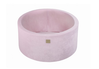 MeowBaby Ronde fluwelen ballenbak Poederroze