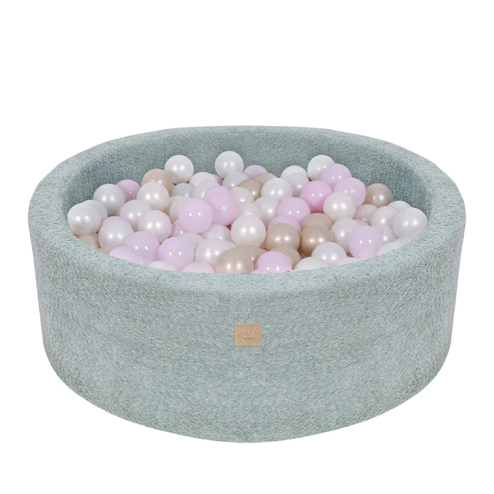 MeowBaby Ronde Bouclé ballenbak Fresh Mint