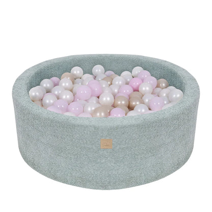 MeowBaby Ronde Bouclé ballenbak Fresh Mint