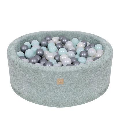 MeowBaby Ronde Bouclé ballenbak Fresh Mint