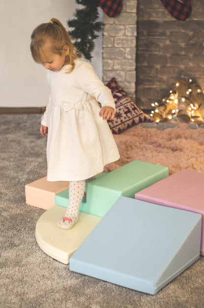 IGLU Corner Climber Soft Play – Licht Pastel