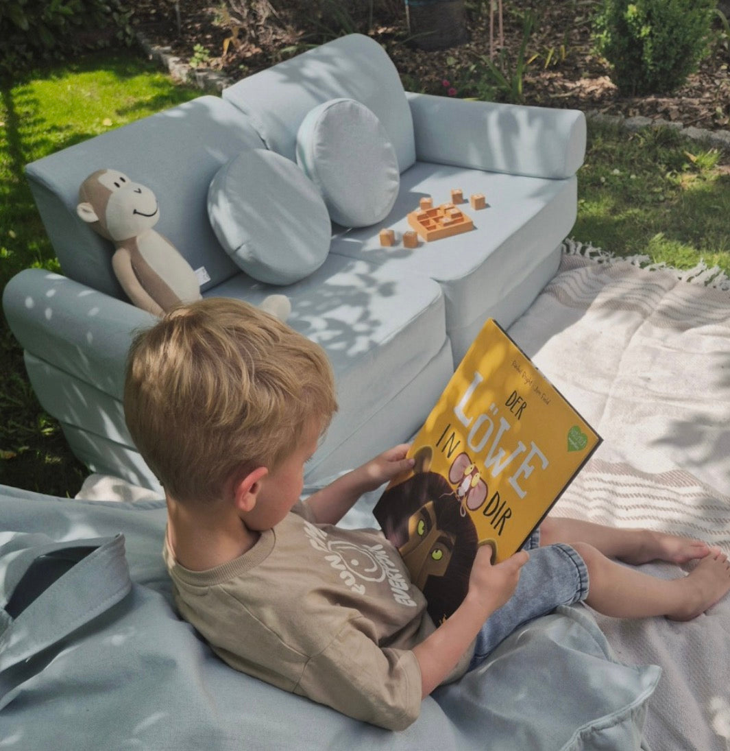 Outdoor Kinderbank Sofa – Modulaire Speelbank – 2 Kleuren