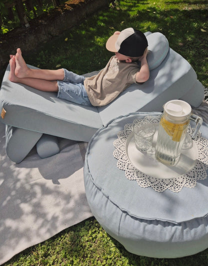 Outdoor Kinderbank Sofa – Modulaire Speelbank – 2 Kleuren