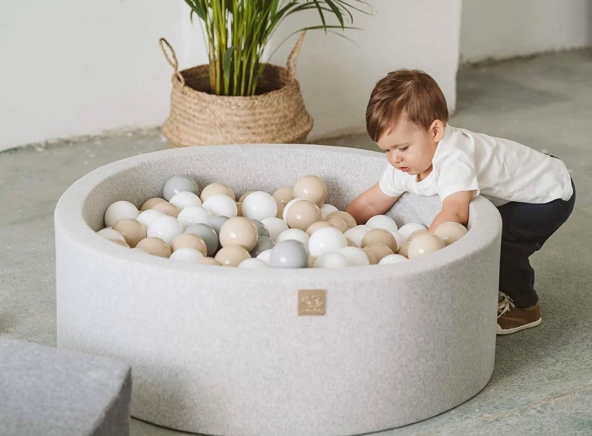 Scandinavian Beige Mix Ballenbakballen 7 cm – Beige, Grijs & Wit