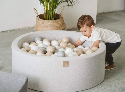 Scandinavian Beige Mix Ballenbakballen 7 cm – Beige, Grijs & Wit