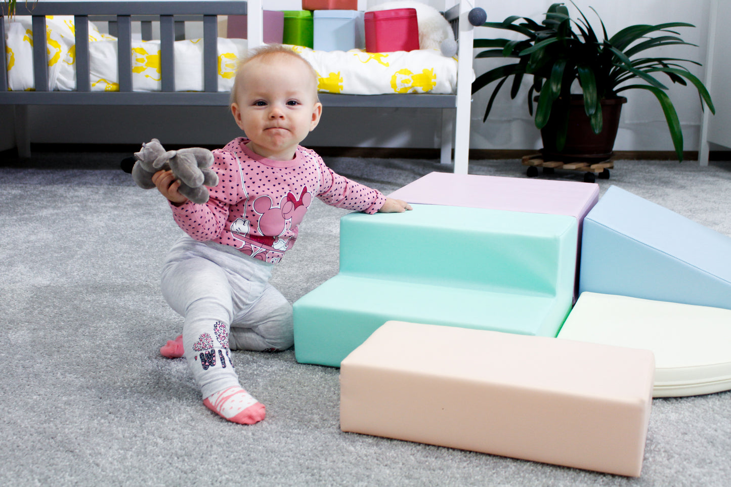 IGLU Corner Climber Soft Play – Licht Pastel