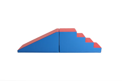 IGLU Trap & Glijbaan Set | Soft Play Foamblokken  | 5 kleuren