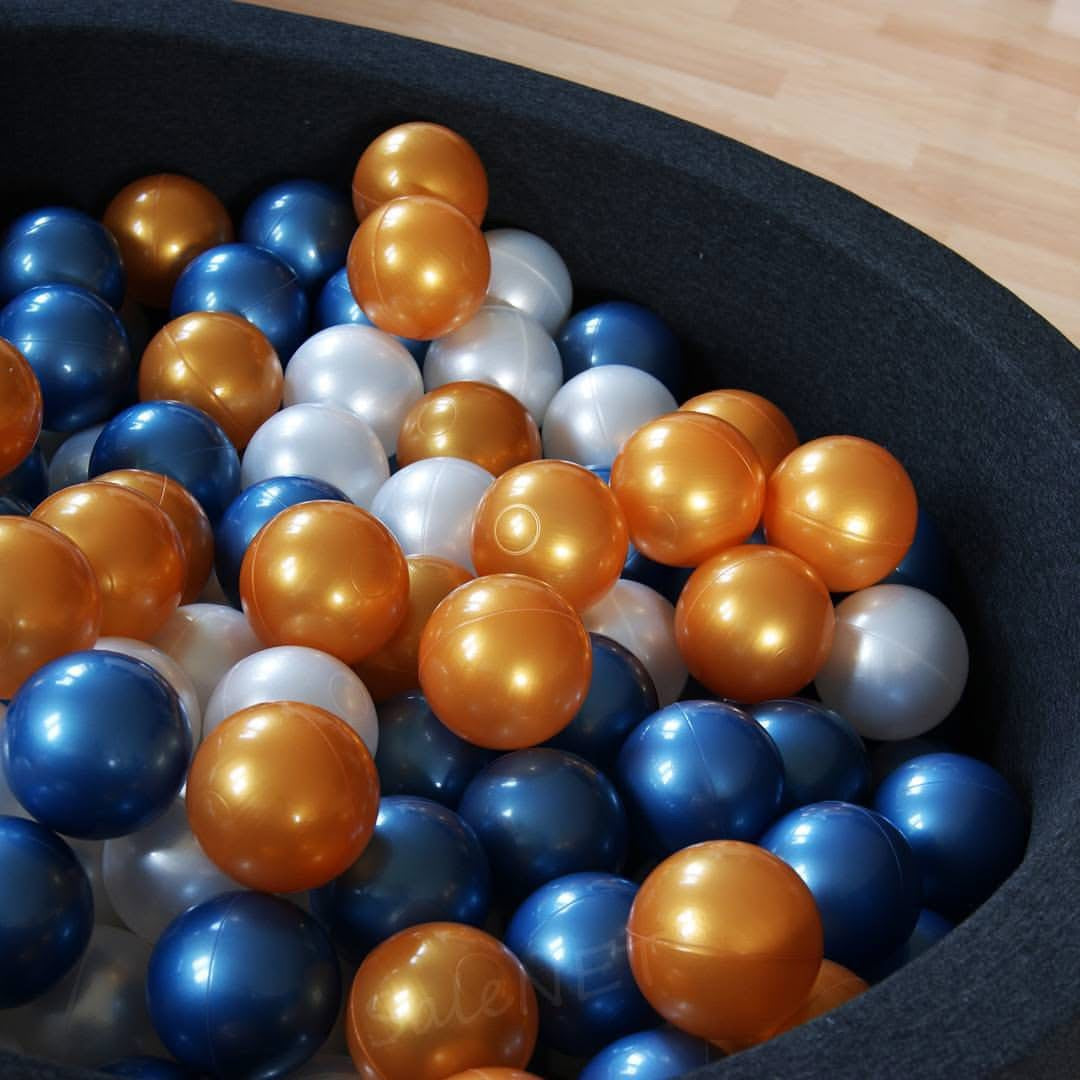 Ballenbakballen 7 cm – metallic goud