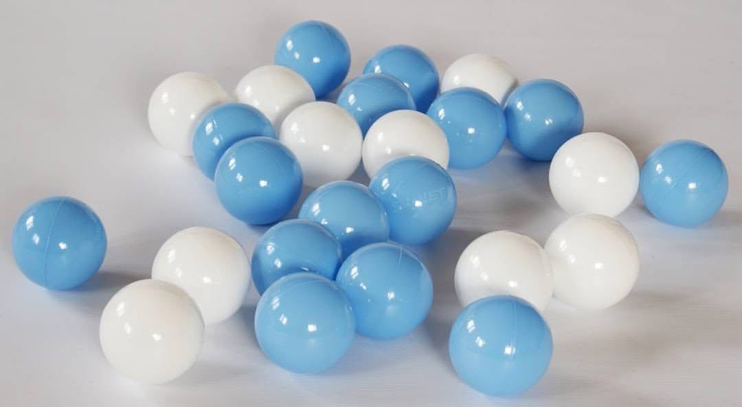 Ballenbakballen 7 cm Babyblauw
