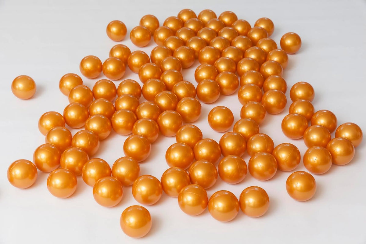 Ballenbakballen 7 cm – metallic goud
