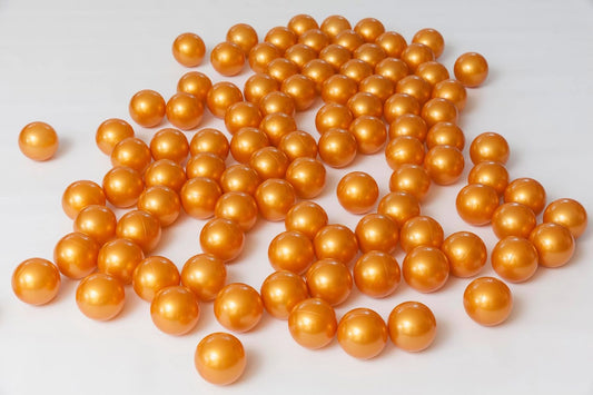 Ballenbakballen 7 cm – metallic goud