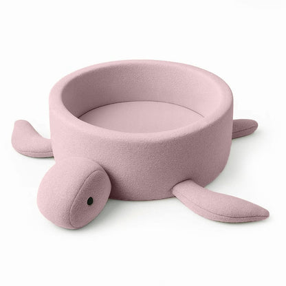 MeowBaby Bouclé Schildpad ballenbak Poederroze