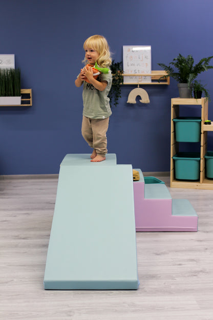 IGLU Trap & Glijbaan Set | Soft Play Foamblokken  | 5 kleuren