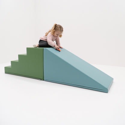 IGLU Trap & Glijbaan Set | Soft Play Foamblokken  | 5 kleuren
