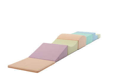 IGLU Little Crawler Soft Play Set – 7-delige Klimblokken Licht Pastel
