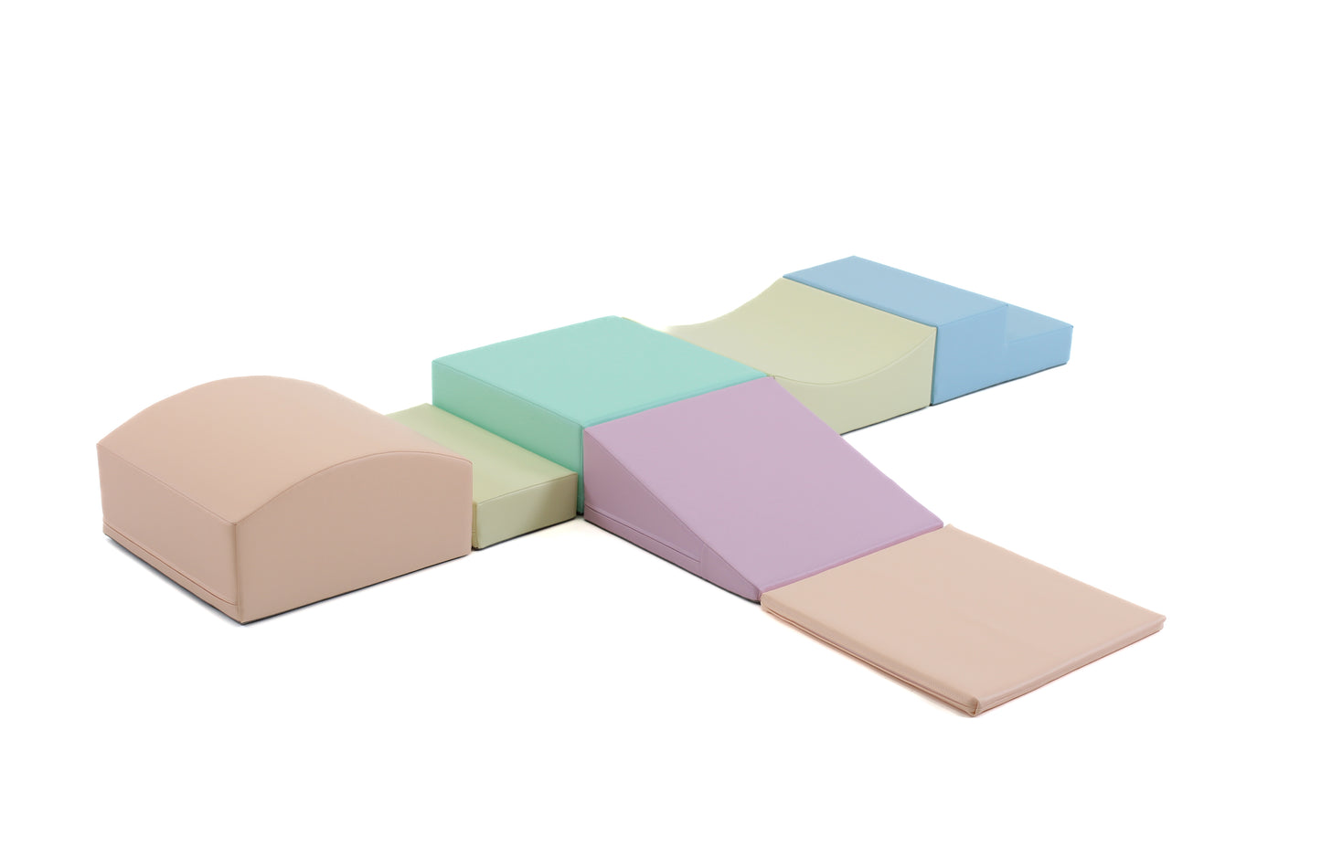 IGLU Little Crawler Soft Play Set – 7-delige Klimblokken Licht Pastel