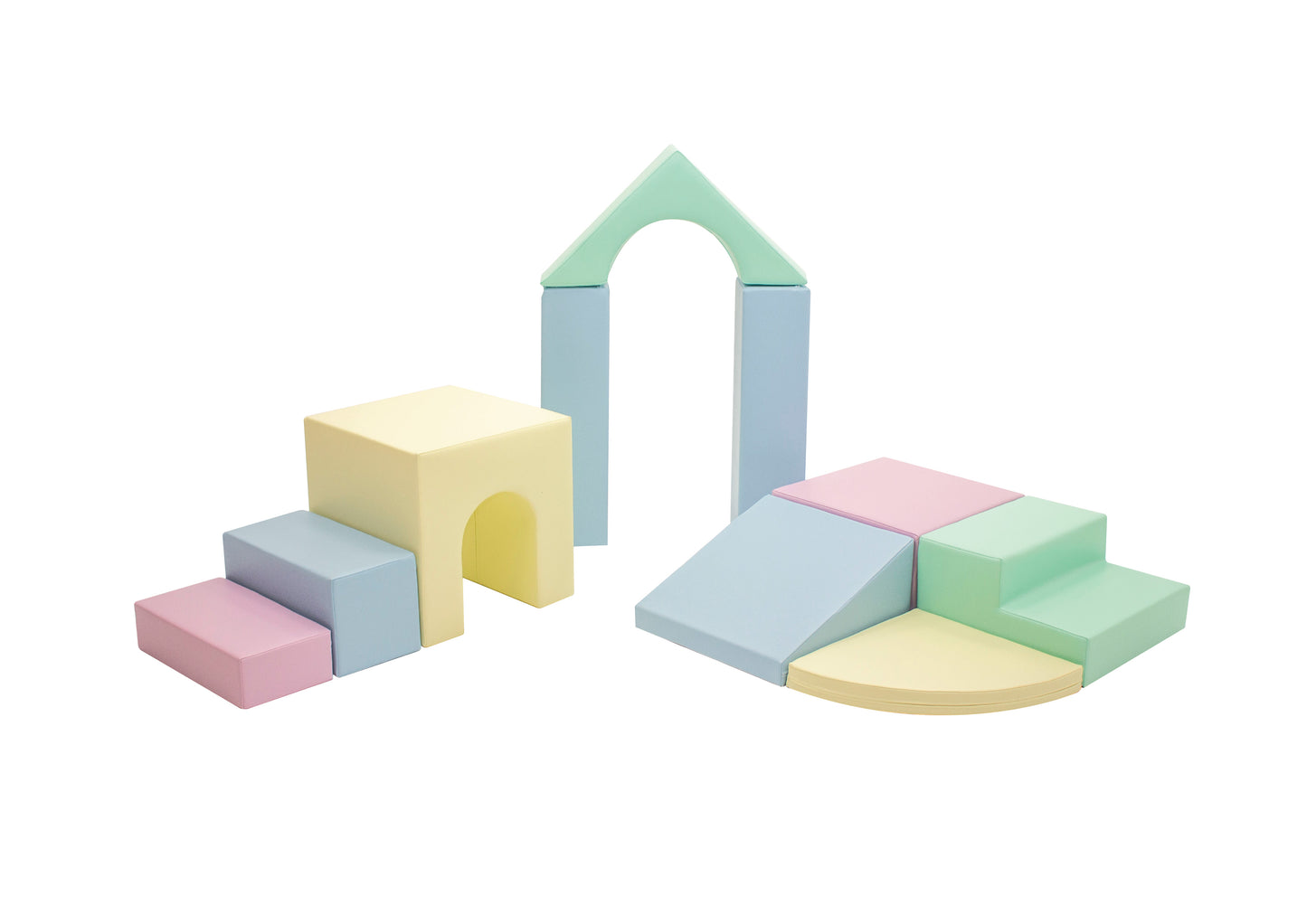 IGLU klimblokken 10 delige set foamblokken – Softplay Speelset - 4 varianten
