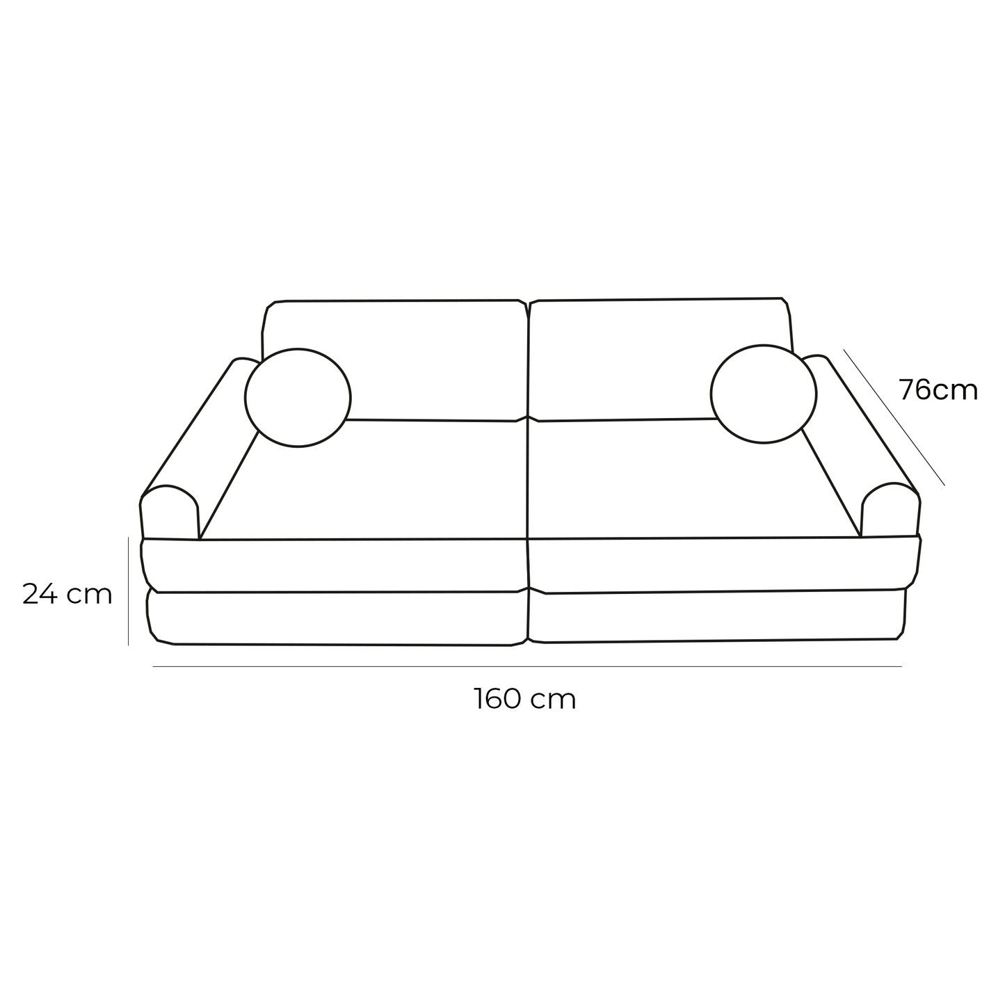 Modulaire Kinderbank Sofa 10 Elementen Ribstof – Zachte Speelbank