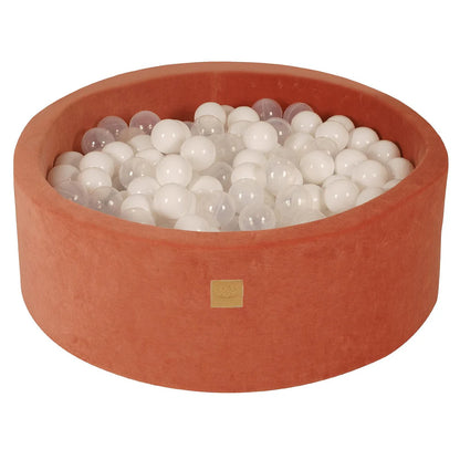 Ballenbak MeowBaby Velvet Marsala Rood