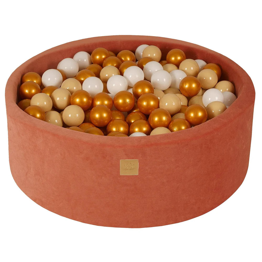 Ballenbak MeowBaby Velvet Marsala Rood