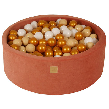 Ballenbak MeowBaby Velvet Marsala Rood