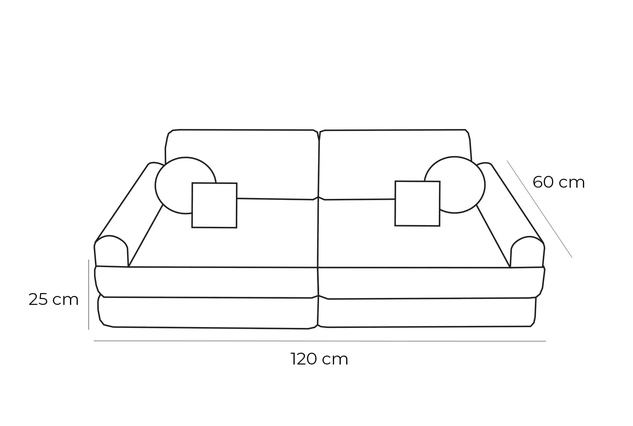 Outdoor Speelbank Sofa voor Kinderen | Modulaire Kinderbank | Binnen & Buiten