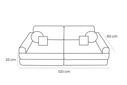 Outdoor Speelbank Sofa voor Kinderen | Modulaire Kinderbank | Binnen & Buiten