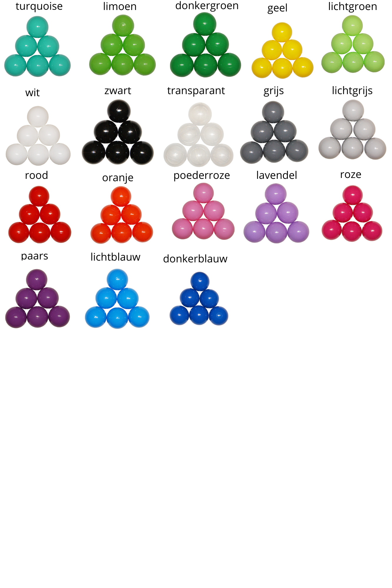 500 Ballenbakballen 8 cm - Kies en Mix