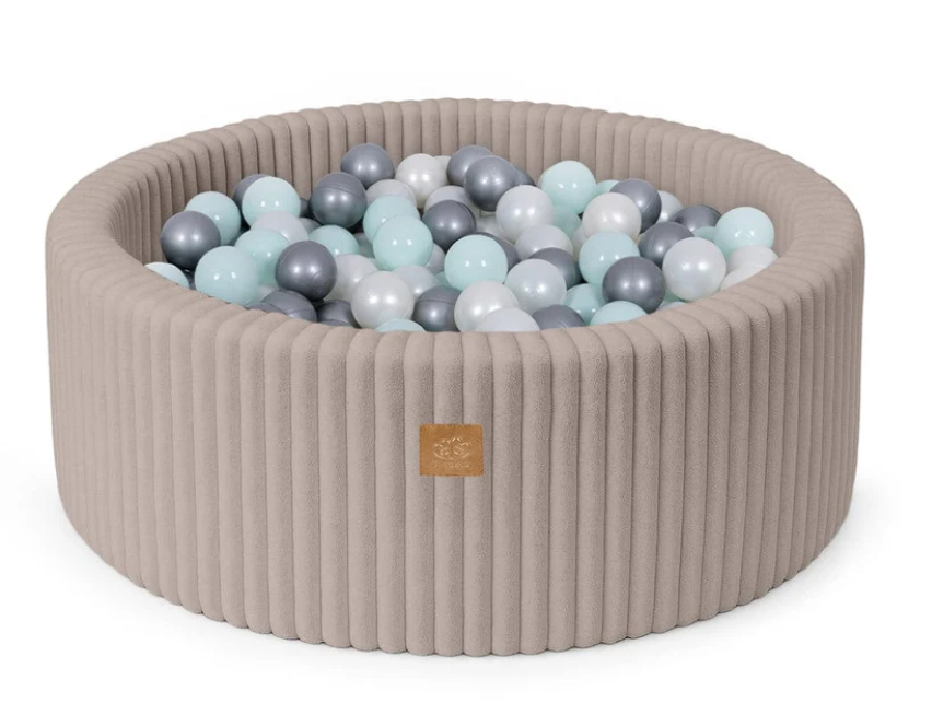 MeowBaby Churros Ballenbak 90x30 cm – Zachte Ribstof & Stijlvol Design
